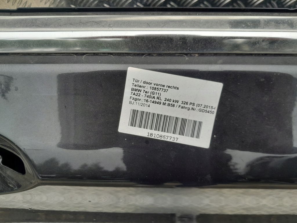 Дверь передние передок  правое  bmw 15- 7 g11 g12 Киев