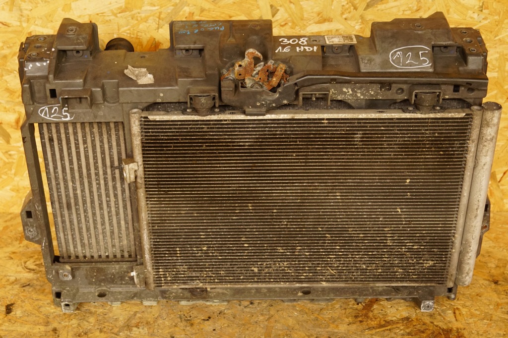 фото №1, Pas передній радіатор peugeot 308 1.6hdi