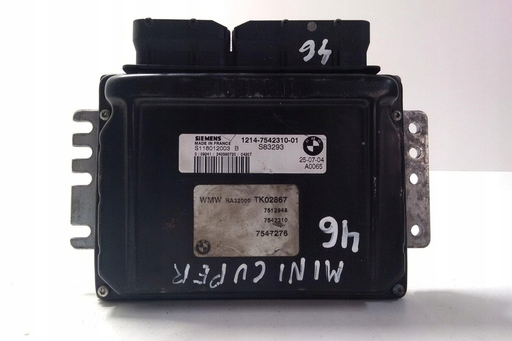 фото №3, Бортовий комп'ютер двигуна ecu mini cooper r50, r53 1214754231001 1.6l бензиновий