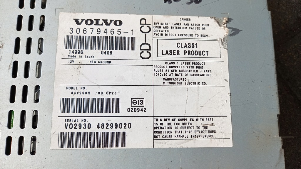 фото №5, Радіо volvo xc90 30679465-1