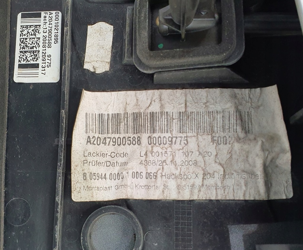 фото №8, Спойлер спойлер кришки задня 775 mercedes glk x204