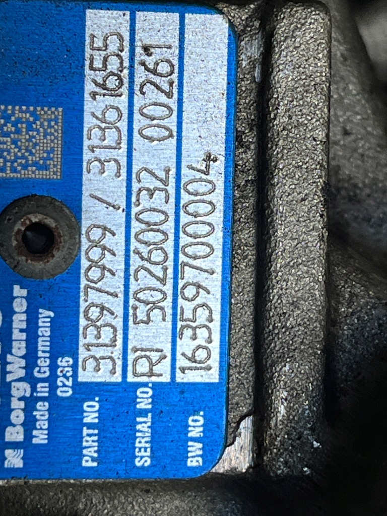 фото №6, 66 volvo v60 ii v40 турбина турбонагнетатель 31397999