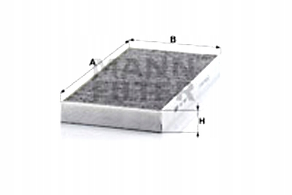 фото №2, Mann-filter фильтр кабины с углем активированным mercedes slc r172 slk r171