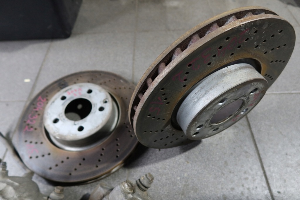 фото №10, Mercedes w204 тормозные диски суппорты перед 322mm w207