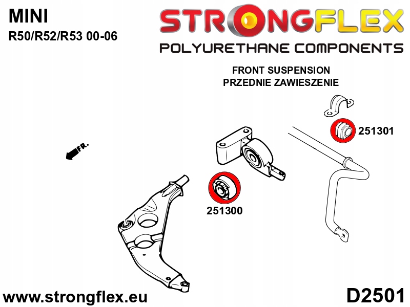 Втулка стабилизатора передний mini r50/r52/r53 00-06 r60/r61 r60 16mm Цена