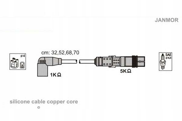 фото №2, Дроти запалювання kpl. audi vw janmor