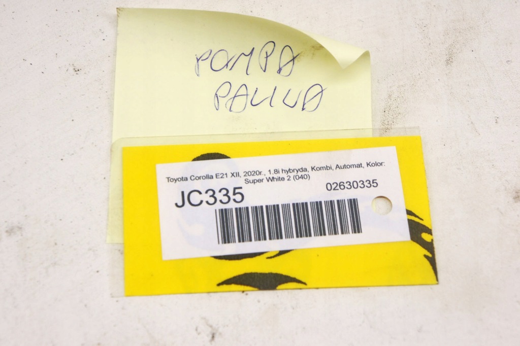 фото №7, Jc335 toyota corolla e21 xii 1.8h насос пального