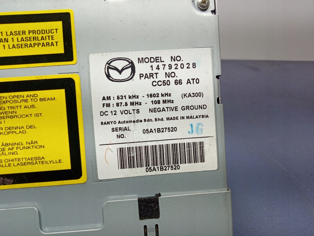 фото №9, Mazda 5 i cr радио cd заводской cc5066at0