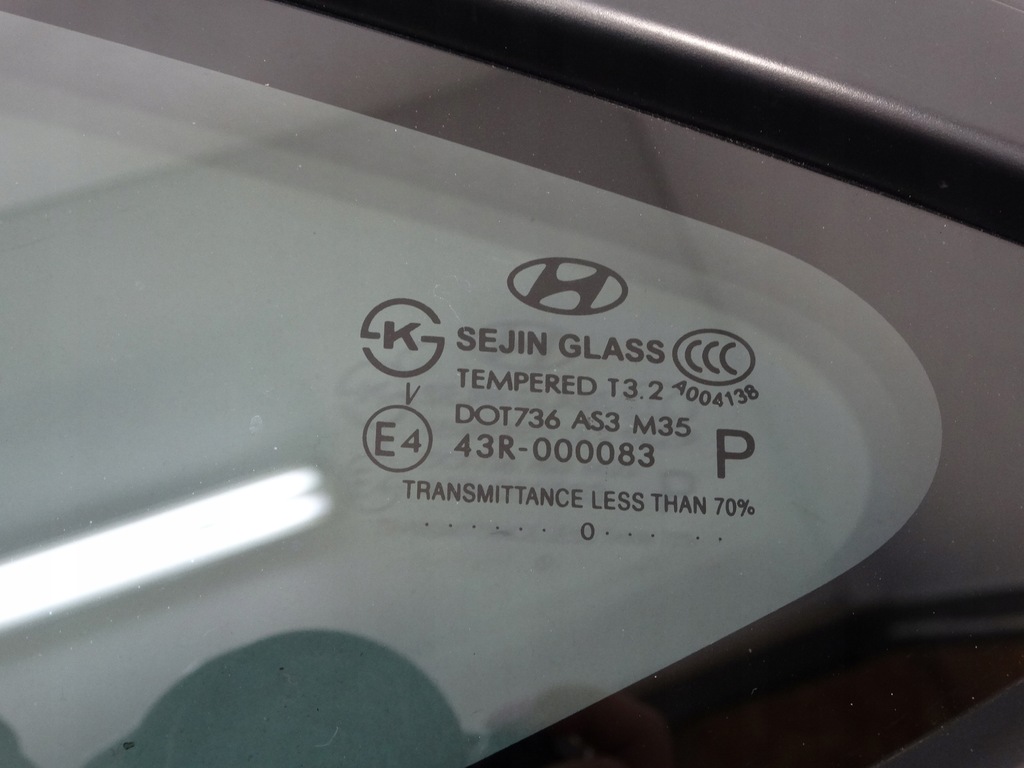фото №6, Стекло кузовная левый задняя hyundai ix35 87810-2s000 43r-000083