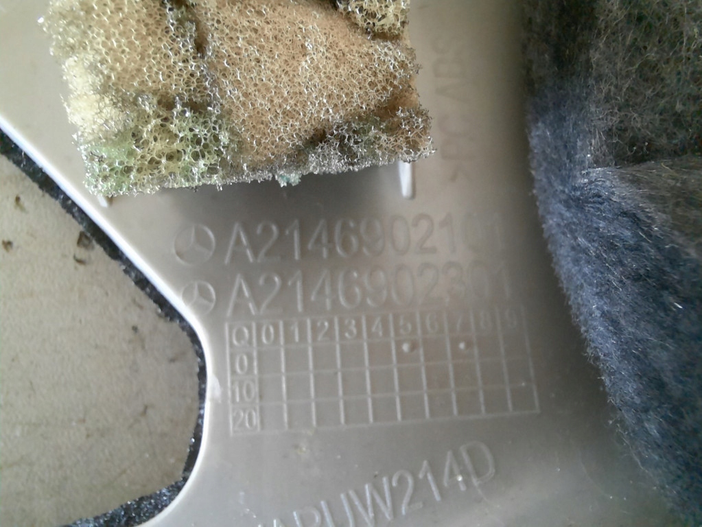 фото №10, Mercedes klasa e s214 w214 23- защита стойка стекло перед левая a2146902101