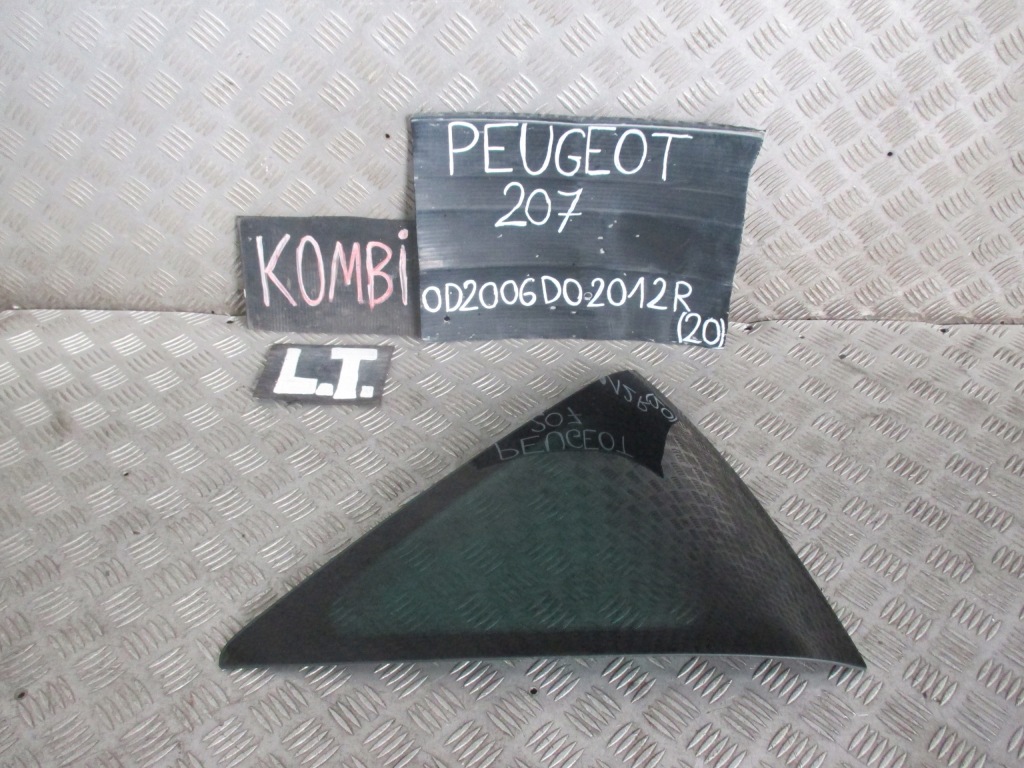 фото №1, Стекло левый задняя peugeot 207 06-12r kombi as3