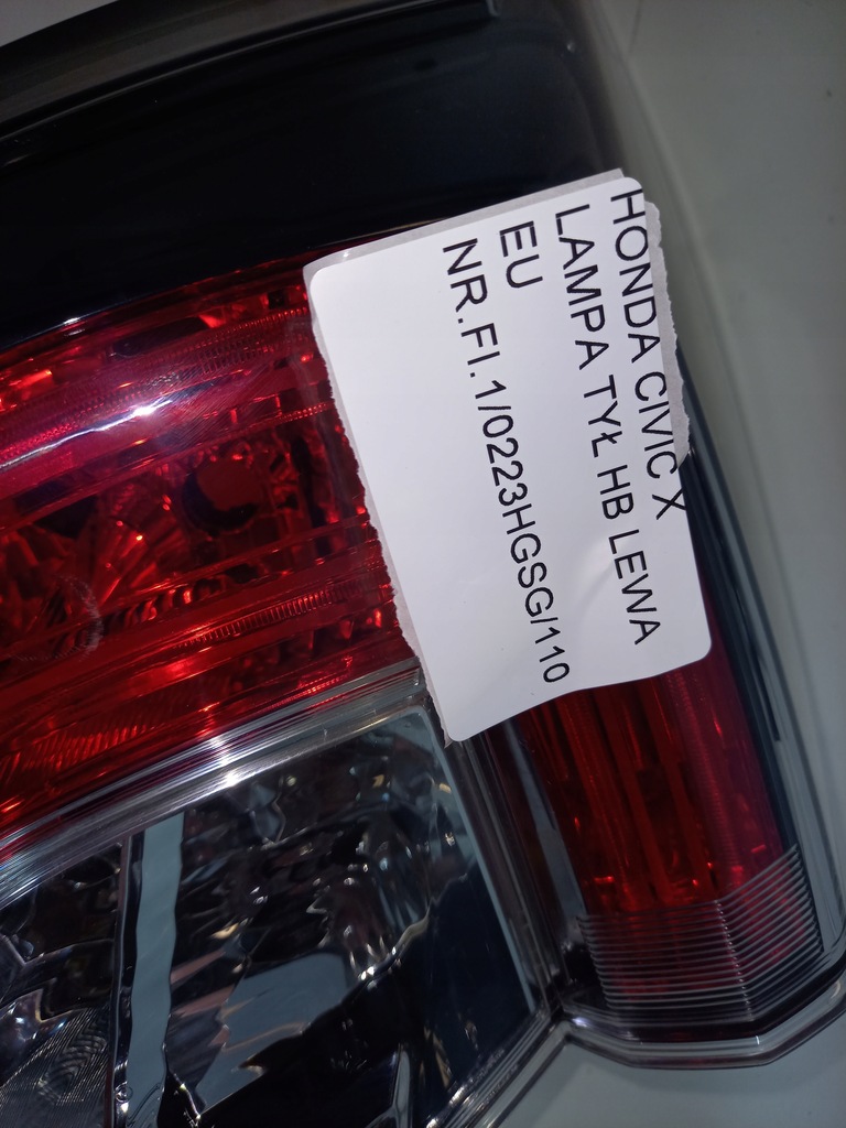 фото №9, Honda civic x hb 5d 17- лампа задня ліва задня euro