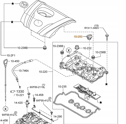фото №2, Оригінальний кришка заливної оливи mazda cx-5