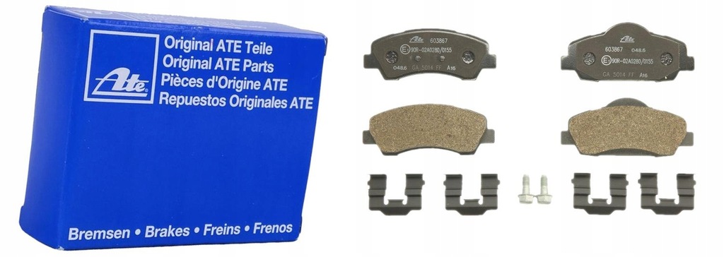 фото №13, Ate 13.0460-3867.2 набор тормозных колодок тормозных, тормоза дисковые