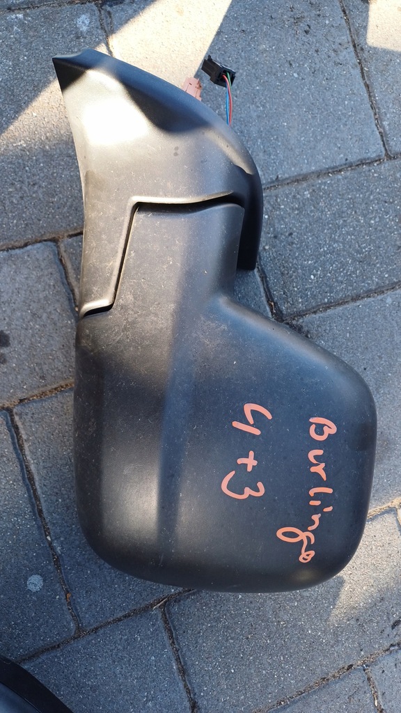 фото №1, Зеркало левая partner ii berling0 ii lift 17r 7pin europa kpl