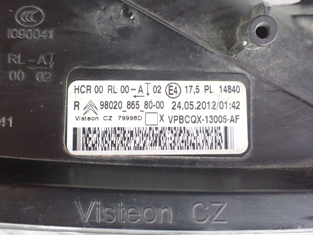 фото №9, Лампа передняя правая правый перед led citroen ds5 hybrid europa 9802086580