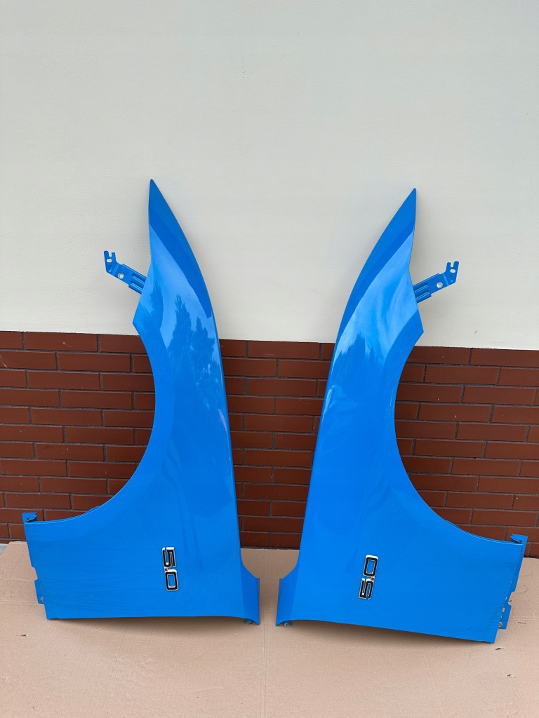 Ford mustang vii mk7 5.0 gt бампер перед капот крило grabber blue Зі Шроту