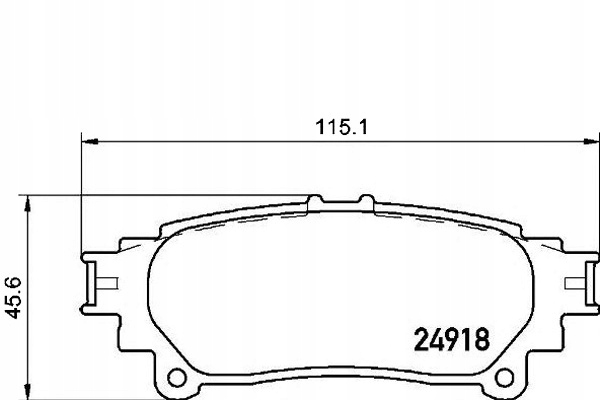 Тормозные колодки тормозной. lexus rx350 awd 09-15 задний Доставка