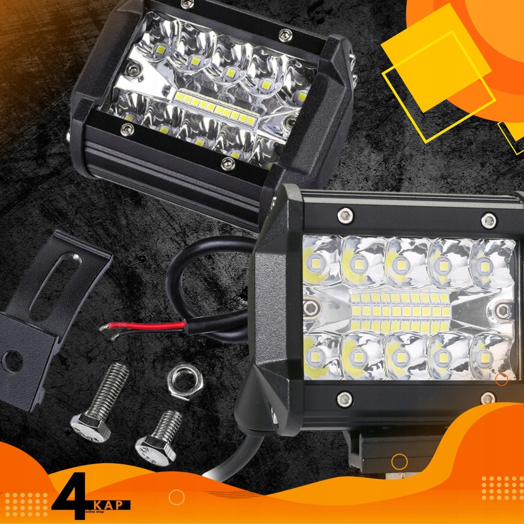 Протитуманна фара led 60w прожектор лампа робоча фара 12v 24v посилена Ціна