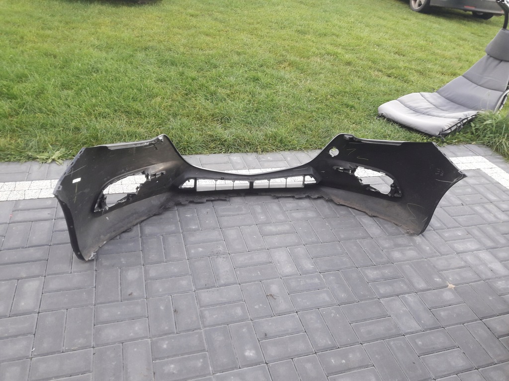 фото №9, Mazda 3 bm 2017-2019 бампер перед оригинал передний lift szary bez отверстий