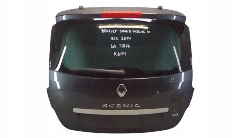 фото №1, Renault grand scenic iii крышка багажника задняя багажника teb66 k604