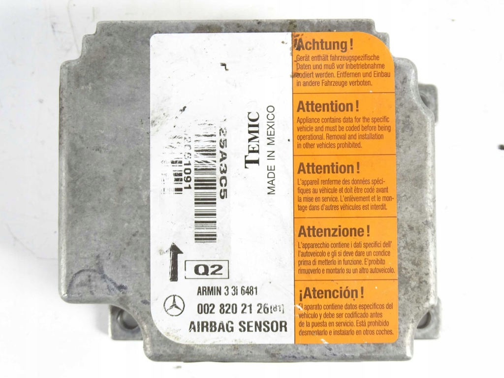 фото №1, Mercedes e klasa w211 модуль датчик подушка безопасности