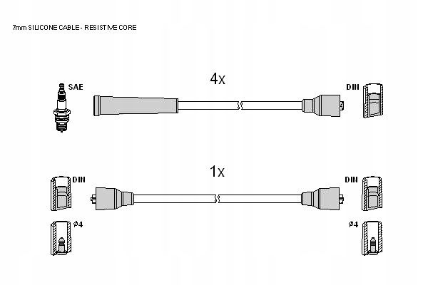 фото №1, Шланг зажигание starline zk 3604