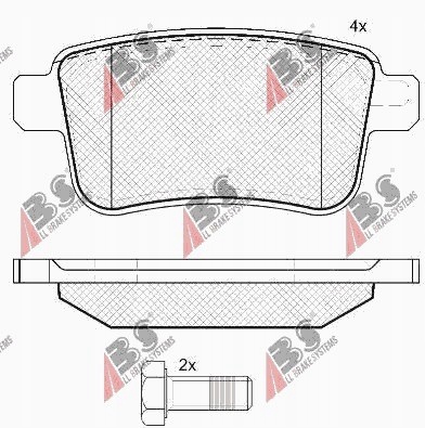 фото №1, Тормозные колодки тормозные задняя renault kangoo ii 2008-
