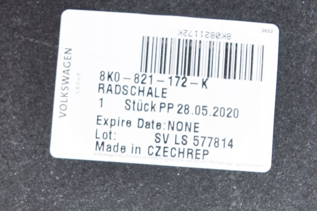 фото №7, Audi rs4 quattro b8 підкрилок передні праве 8k0821172k nowe оригінальні