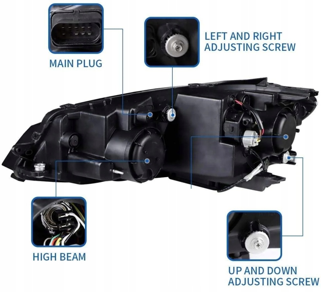фото №16, Фара лампа l+r day line led динамічні gti vw golf vii 7 5g0 lift 17-