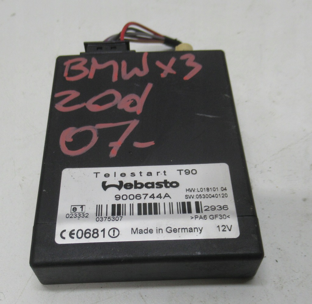 фото №1, Bmw x3 e83 2.0d модуль webasto 9006744a