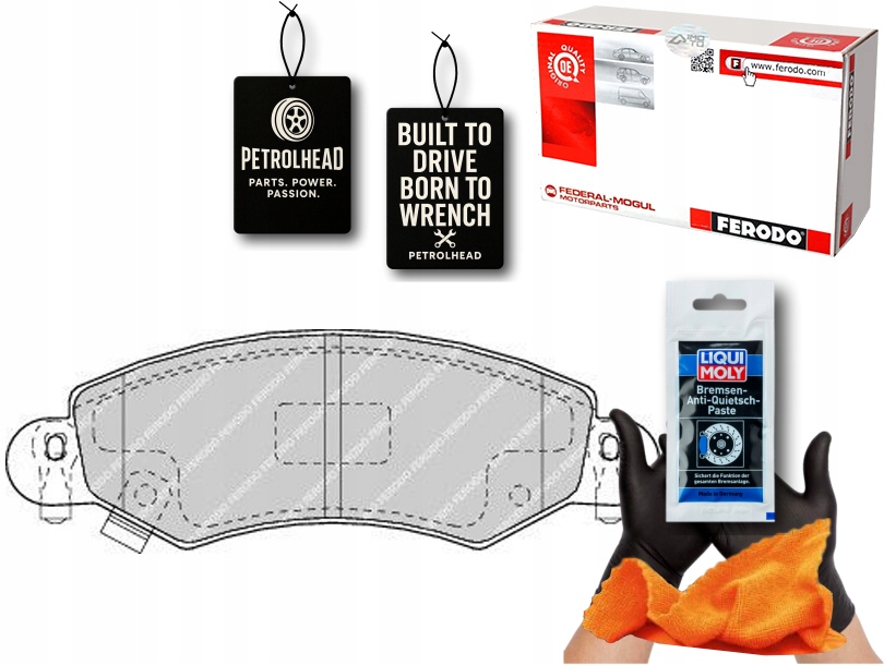 фото №1, Гальмівні колодки гальмівні opel agila suzuki wagon r wagon r #petrolhead pro+ kit3