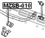 фото №3, Febest mzsb-010 підвіска, стабілізатор