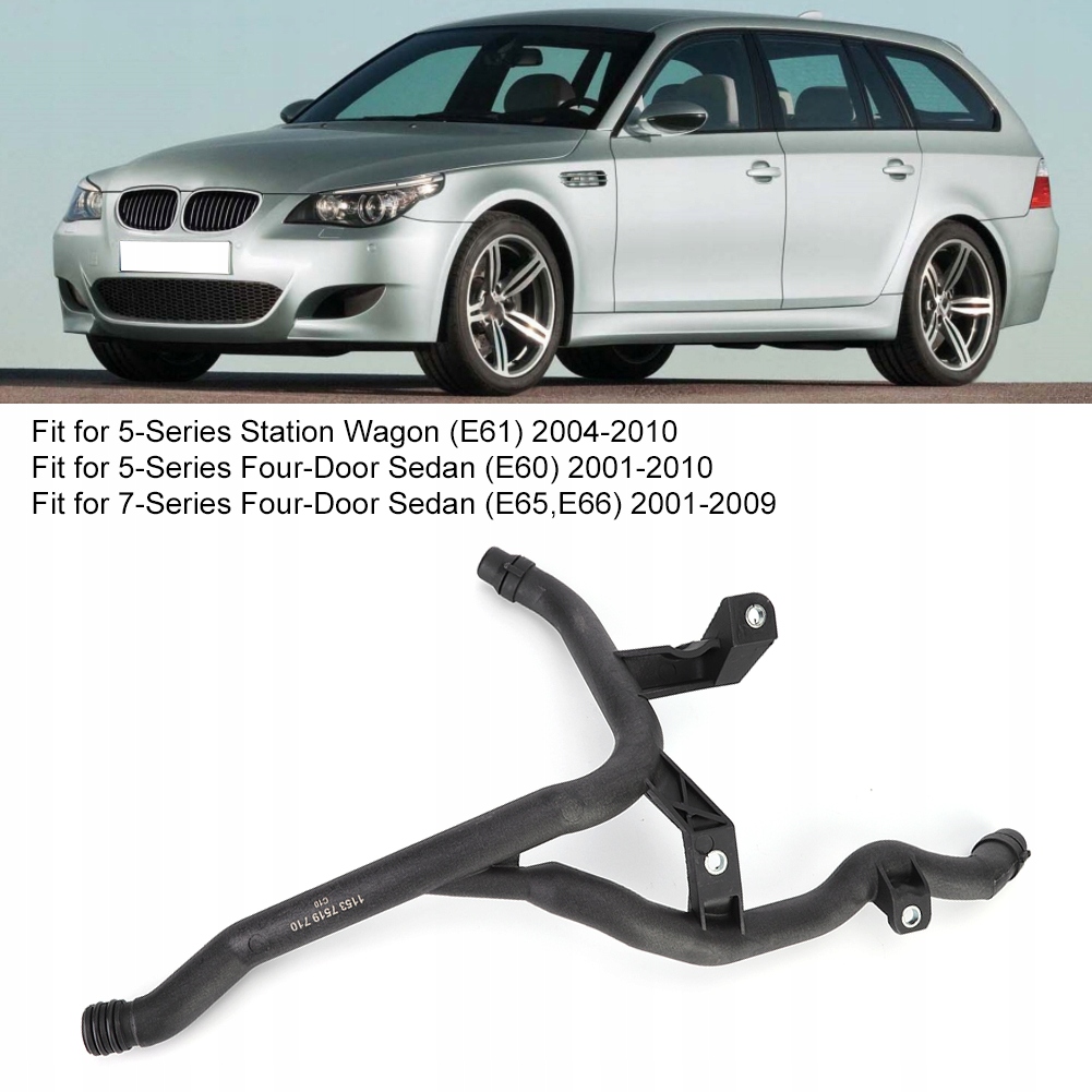 фото №9, Труба водяная жидкость охлаждающий радиатора 11537519710 abs pasuje do e60 e66