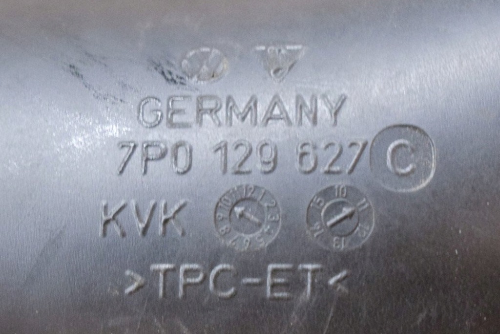 фото №6, Porsche cayenne 92a 3.0 дизель шланг впуск воздуха шланг 7p0129627c 1