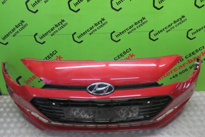 фото №2, Hyundai i20 бампер передній решітка решітка радіатора pdc 2014