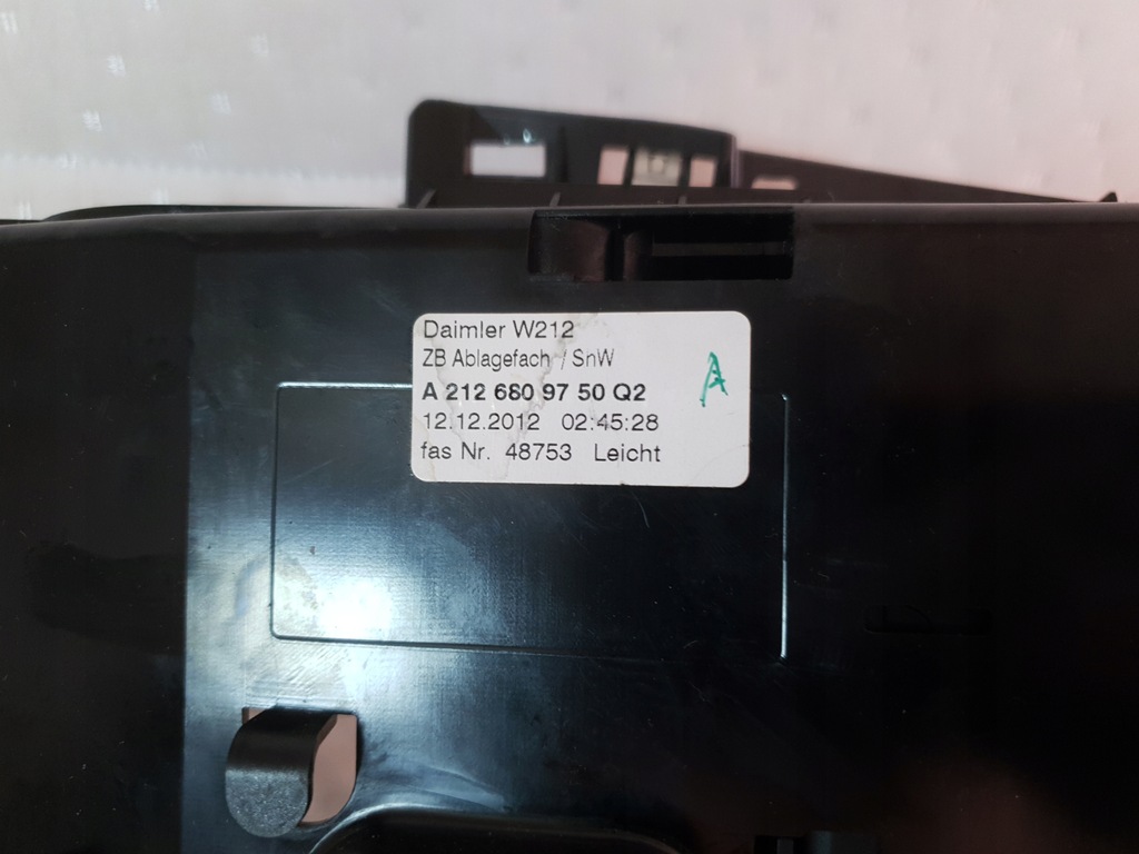 фото №6, Попільничка бардачок консолі dekor mercedes w212 e