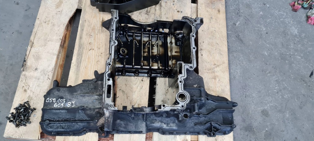 A6 c6 рестайлинг  корпус основание поддон масла масляная 3.0 tdi 059103602d Цена