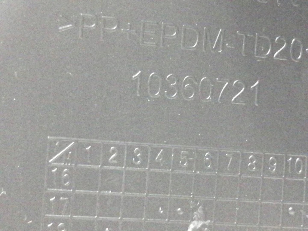 Пластик захист стійка правий задній 10360721 mg zs Оригінал