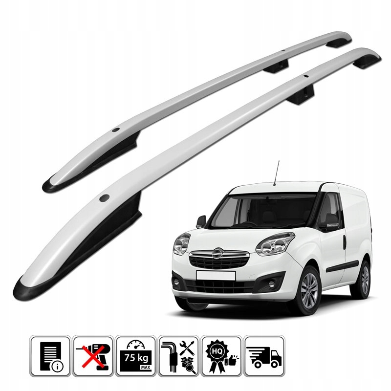 Купить Рейлинги кровельные к opel combo короткий 10-2018