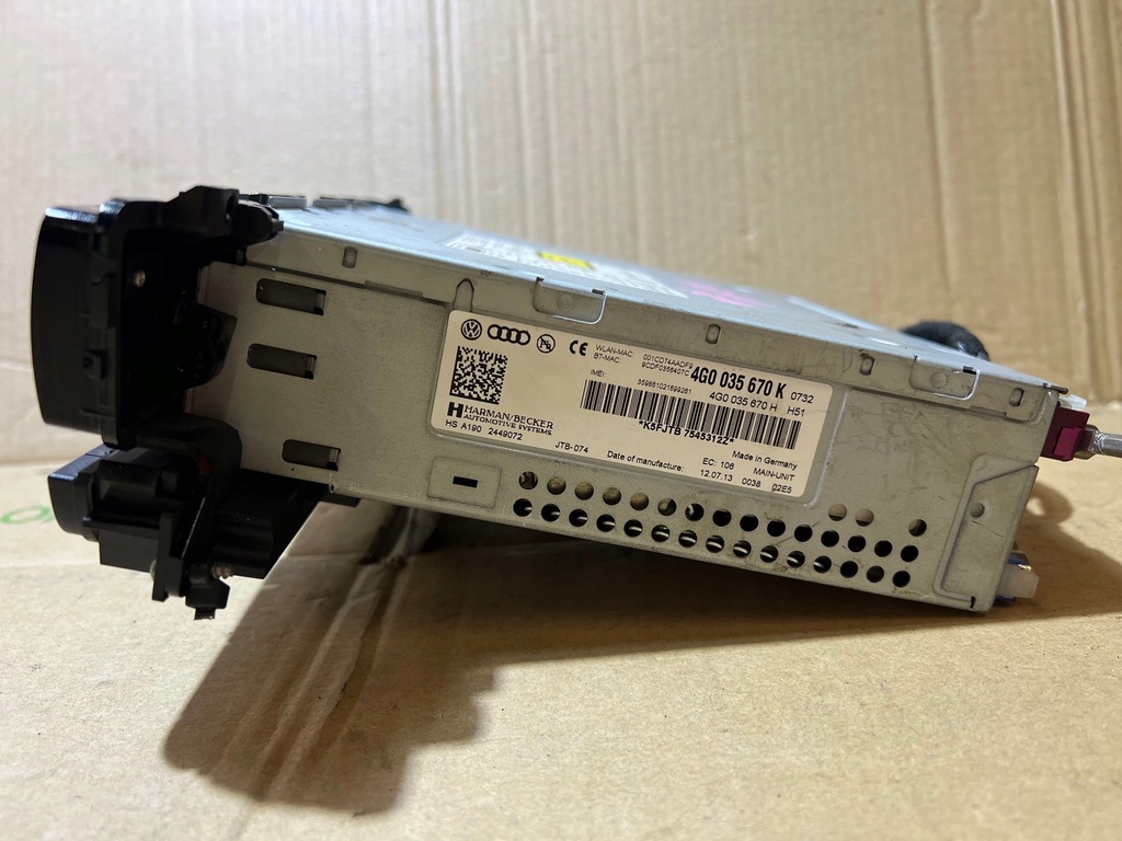 фото №6, Audi a6 c7 a7 4g считыватель навигации mmi мультимедиа 4g0035670k