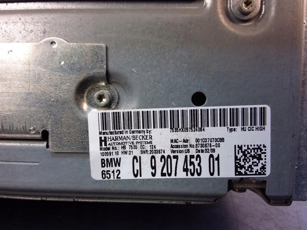 Bmw 7 f01 f02 навігація cic 9207453 в Україні