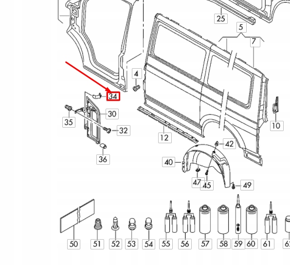 фото №9, Vw transporter t5 кришка заливної пального 7h0809932
