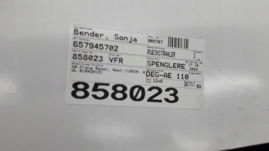 фото №10, 657945702 отражатель бампера правый задняя skoda skala kamiq