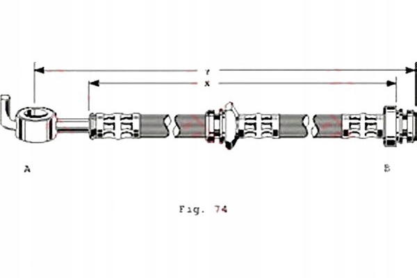 фото №1, Trw шланг гальмівний elast. isuzu trooper i opel