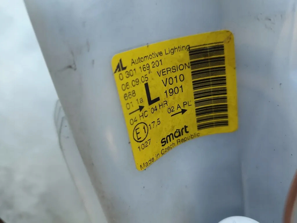 фото №2, Фара лампа ліва smart fortwo i a450 lift