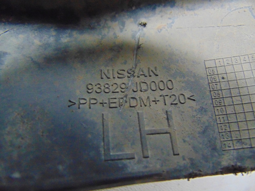 фото №11, Молдинг накладка крыла левый задняя nissan qashqai j10 93829jd000