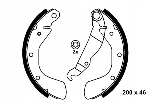 фото №2, Тормозные колодки тормозные chevrolet nubira daewoo espero l