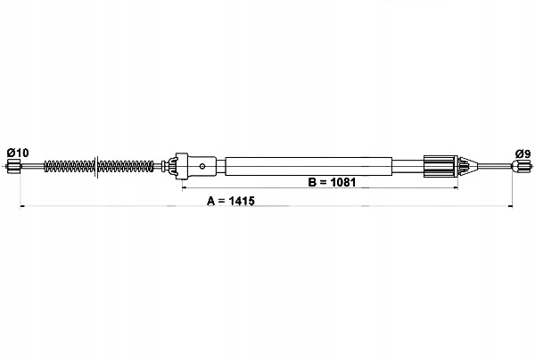 фото №2, Трос тормоза ручного renault clio ii thalia i 1.