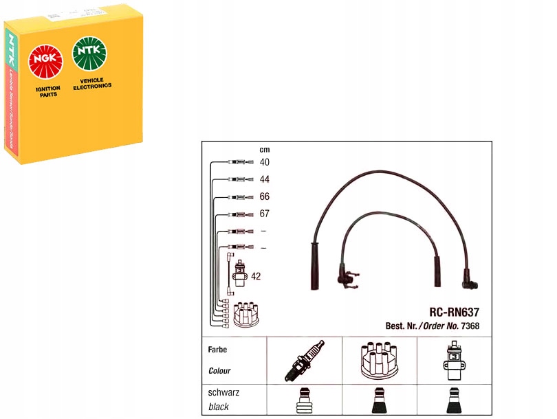 Купити Дроти запалювання clio 1.2 1.4 90- ngk